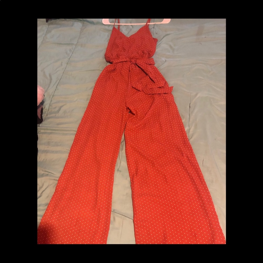 Burnt orange jumpsuit
